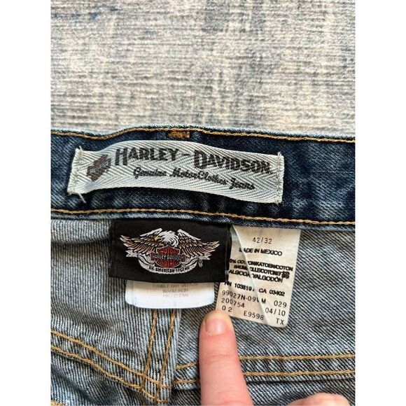 Harley Davidson Straight Leg Jeans Men's 42 x 30 - Picture 3 of 7